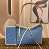 Сумка Sunset Denim Ingot под мышками Женская сумка Coussin дизайнерская сумка lou vitt Сумка через плечо сумка сумка высокого качества большая сумка 46855 44473 44464 40995 46856