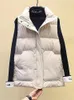 Gilet da donna senza maniche cappotto in cotone donna 2024 autunno inverno moda casual gilet ampio coreano