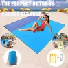 2M14M Waterdichte Stranddeken Outdoor Draagbare Picknick Mat Camping Grond Mat Matras Camping Camping Bed Slaapmatje7408526