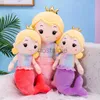 Creative lovely mermaid Stuffed Plush Animals sleeping pillow toy action figure large girl doll wholesale 240307