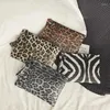 Sacos de noite casuais para mulheres 2024 animal impressão leopardo embreagem feminina design de moda carteira de couro saco do mensageiro senhoras elegante bolsa