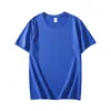 Y2K Summer 100% Cotton Light Blue Men T Shirt Högkvalitativ Välj 23 Color Man Tees Kort ärm Löst toppar Kläder S-5XL 240220