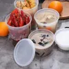 Garrafas de armazenamento caixa de alimentos de plástico 20pcs caixas redondas herméticas sem bpa recipientes seguros para micro-ondas para preparação de refeições deli takeaway