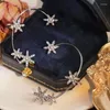 Backs kolczyki luksusowa gwiazda motyla klip żeński kryształowy kolczyk do uszu błyszczące mankiet mankiet mody biżuterii akcesoria biżuterii
