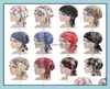 Casquettes Chapeaux Aessories Bébé Enfants Maternité Conception Femmes Bandana Écharpe Pré Attaché Chemo Chapeau Filles Dames Mode Bonnet Turban Bowknot L4198396