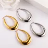 Studs Letter Hoops18k Plated Earing 2 Color Cersatile Earing Jewelry Ear Studs For Women Olika Design Luxury Gold Earrings Silver Hoops 4 Styles Gifts Set Box