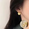 Pendientes de tuerca de Plata de Ley 925 con corazón de amor para mujer y niña, joyería con diseño de encaje Simple, regalo de cumpleaños