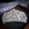 KMVEXO – pinces à cheveux magnifiques, grande couronne de princesse, diadème, bijoux de mariée, couvre-chef de mariage, coiffure de reine, bandeau diadème pour femmes
