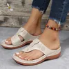 Slippers Platform Ladies Sandals On Offer Women Shoes 2024 Summer Trend Comfortable Casual Roman Beach Flip Flops