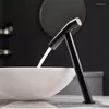 Bathroom Sink Faucets Rose Gold Solid Brass Basin Faucet Mixer & Cold Single Handle Deck Mount Lavatory Tap Nickel Black Chrome