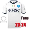 23 24 Maglia Napoli Fußballtrikots 2023 2024 Kinder-Kit Neapel Heim-Auswärts-Fußballtrikot Weihnachten Valentinstag Halloween Special Vierter MARADONA OSIMHEN ANGUISSA SsC