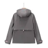 Herenjassen TB BROWIN Herfst Nieuwe Charge Coat Unisex Winddichte jas met capuchon Multi Pocket waterdichte jas