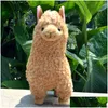 Animaux Belle 23cm Blanc Alpaga Lama Peluche Poupée Animal Poupées En Peluche Mouton Japonais Doux Alpacasso Pour Enfants Birt Dhlh5 240307