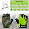 Fahrradhandschuhe Sport Anti-Rutsch Halbfinger Absorbierend Gepolstert Gewichtheben Outdoor Atmungsaktiv