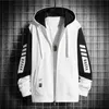 Sweatshirt for Men Hoodies Male Clothes Hooded Full Zip Up Rock Black Pastel Color 90s Vintage Offers Autumn S 240301