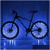 Andra lampor Belysning Brelong Ny LED -cykelhjulljushjul talade ljus Dekorativ belysning AAA -batteridriven 1 datorer Drop Del DH9WH