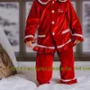 Winter-PJ-Kinder-Weihnachtspyjama, Familien-Pyjama-Set für Damen, Mädchen, Jungen, Herren-Pyjamas, rot-weißer Samt-Loungewear 240304