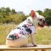 Vestuário para cães Pet verão camisa abacaxi impressão flor legal para pequeno a médio filhote de cachorro gato