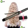Curling Irons Professional Hair Curler Rotating Iron Wand With Tourmaline Ceramic Anti Scalding Insated Tip Waver Maker Styling Tool Dhd0A