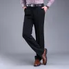 Pants Plus Sizes 40 42 44 Business Casual Fleece Warm Suit Pants New Straight Formal Male Winter Trousers Plus Thicken Velvet Trousers