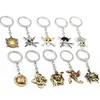 MS Jewelry Anime ONE PIECE Keychain Car Charm Key Chain Luffy Zoro Sanji Nami Key Ring Holder Chaveiro Pendant327a