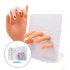 Nail Art Kits Ferramenta de treinamento Sile Reutilizável Display de mão para entrega direta DHPNZ