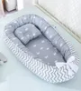 8853CM Baby Nest Bed with Porow Portable Crib Travel Bed Spädbarn Småbarn Bomullsvagga för nyfödd babybädd Bassinet stötfångare LJ2009495251