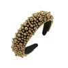 Hair Clips 2024 Luxury Mardi Gras Headbands Padded Wide Bejewelled Carnival Accessory For Women