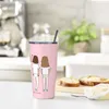 Tumblers Enfermera En Apuros Health Insulated Tumbler With Straws And Lid Stainless Steel Coffee Mug 20 Oz Smoothie Tea Mugs