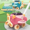 ألعاب الجدة لعبة Baby Bath Toys Electric Bubble Machine Toy Trolley Trolley Command Automatic Hair Dryer Dreiler Summer Party Gifts Q240307