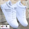 US7-US11.5 Sneakers Men Tamanho Big Platform Designer Running Shoes para homem casual confortável tenis ao ar livre esporte branco preto tênis de caminhada H07 11586 COMTABLE