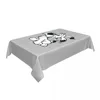 Toalha de mesa retangular, adequada para 40 "-44", borda elástica, capa engraçada de desenho animado para cachorro idefix
