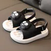 Sandals Summer childrens sandals boys and girls Non Slip soft bottom cartoon wear baby beach sandals for large medium and small childrenH240307