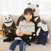 Panda Kat Pop Knuffel Pluche Dieren Zachte Baby Kinderen voor Meisjes Kinderen Jongens Verjaardagscadeau Kawaii Speelgoed LJ200914 240307
