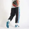 Hosen 2023 Y2K Herren Sporthosen Seitenknöpfe Hose vollständig offen lose Bein Freizeitband Basketballhose Streetwear Herren Kleidung