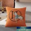 Horse Chenille Pillow Case Home Sofa Cushion Bedside Soft Bag Lumbar Support Pillows Office Nap Quatily