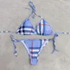 Stylist Marke Bikinis Frauen T-back Designer Zweiteilige Badeanzüge Floral Klassische Buchstaben Bademode Strand Luxus Badeanzüge Drei-punkt 16 Farben