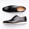 Casual Schoenen Kantoor Heren Origineel Leer Zwart Handgemaakte Heren Comfortabele Buitensporten Banket Lace Up Luxe Oxford Herenschoen