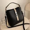 Umhängetaschen Mode Eimer Tasche Für Frauen Breiten Riemen Design Lässige Textur Handtaschen Crossbody Bolso