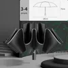 Parapluie automatique 140cm Super grand femme mâle luxe affaires coupe-vent parapluies pluie bande réfléchissante Parasol 240301