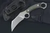 Hochwertiges M7721 Karambit-Messer mit fester Klinge, 14C28N Stone Wash-Klinge, CNC-Full Tang-Micarta-Griff, taktische Outdoor-Klauenmesser mit Kydex