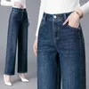 Jeans da donna Vita alta Donna Streetwear Pantaloni larghi Y2k Pant Baggy Donna 2024 Abiti a vita Pantaloni in denim Blu