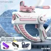 Toys Gun Gun Toys Electric Water Gun Glock Airsoft Pistol Guns High Pressure Full Automatic Shooting Water Beach Toy For Children Barn Boys Girls 240307