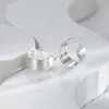 Boucles d'oreilles créoles plaquées argent 925, cercle pour femmes et filles, bijoux élégants pour fête de mariage, Punk hip hop, cadeau Eh2325