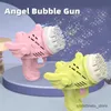 Giochi con la sabbia Divertimento in acqua Bubble Maker elettrico Mitragliatrice Bazooka Party Luce lampeggiante Auto Blower Soap Ball Acqua per bambini Kid Outdoor Bubbl Toys