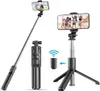 Bluetooth Wireless Selfie Stick Mini Tripod Extendable Monopod Remote Shutter For Mobile Phone Holder IOS Android Phone4419734