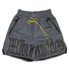 New Mens 디자이너 반바지 Rhude Shorts Man Fifth Shorts 남자 세트 트랙 슈트 바지 느슨하고 편안한 패션 인기있는 디자이너 해변 바지 반바지