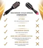 Elektriskt hårtork Blås torktumlare hår curling järn roterande pensel hårtork hårstyling verktyg professionell 2 i 1 -ir borste240227