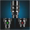 Torches Rechargeable Led Flashlight Waterproof High Lumens Super Bright Pocket Size 5 Modes For Cam Cycling Drop Delivery Lights Light Dhfad