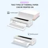 Wireless Thermal Printer Built-in 1000mAh Battery Portable BT Label For Journal Pos Notes